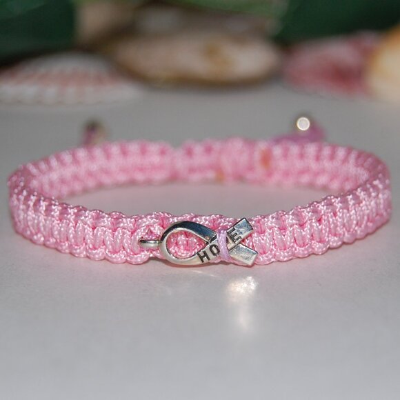 Awareness Bracelet,Fight Cancer Bracelet,Hope Bracelet,Care Bracelet,Courag,Gift - Picture 2 of 2